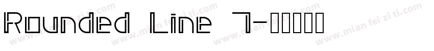 Rounded Line 7字体转换